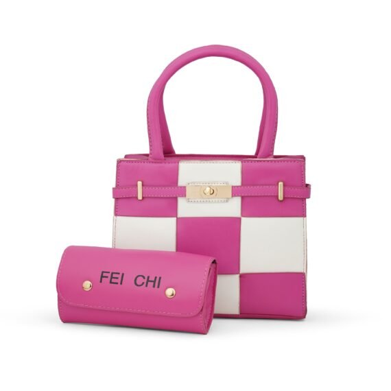 New Trendy Contrast Color Womens Handbags